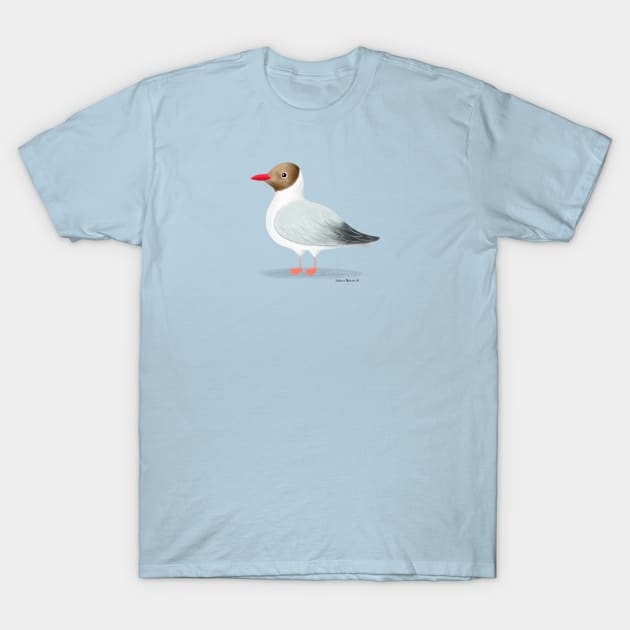Black Headed Gull T-Shirt by julianamotzko